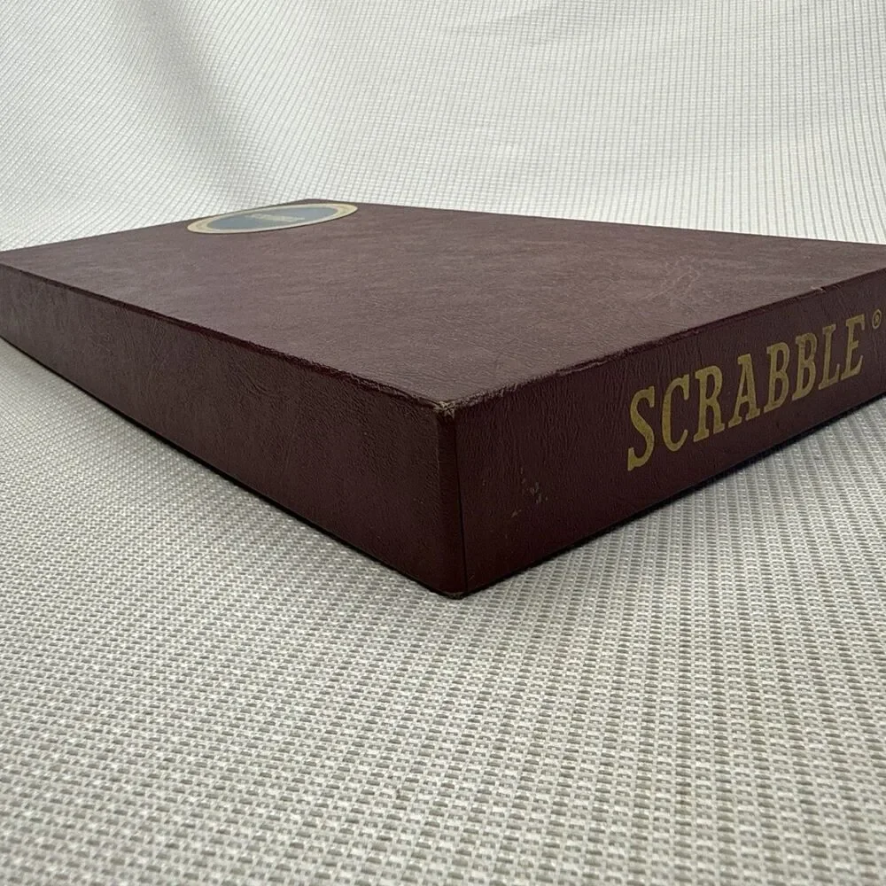 1948-1953 Vintage SCRABBLE Board Game Selchow Righter Wood Tiles Old Classic